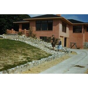 Kodak Slide 1950s Red Border Kodachrome Spanish Colonial Revival architectural